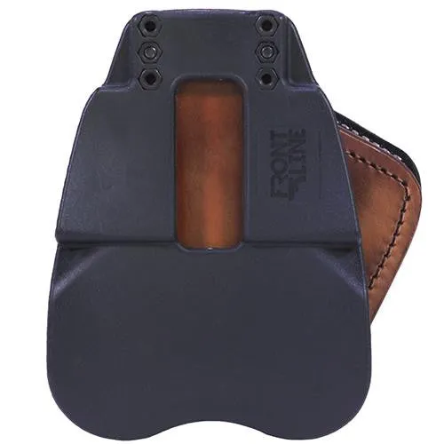 3 Layer Synthetic Leather Paddle Holster - CZ 75 Rami, Brown, Right Hand