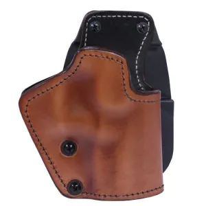 3 Layer Synthetic Leather Paddle Holster - Walther P99, Brown, Right Hand