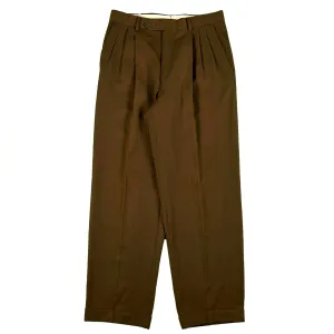 90s Givenchy Brown Pleated Trousers- 31x30.5