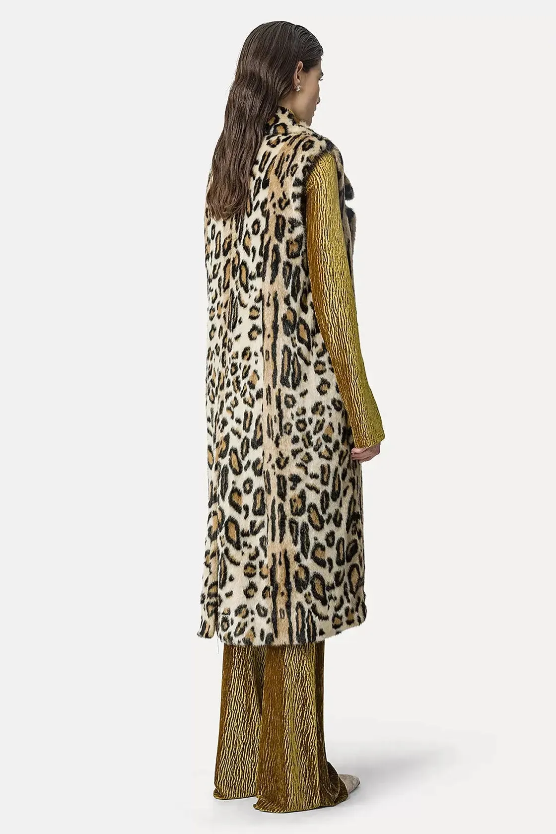 Animalier Fur Long Vest