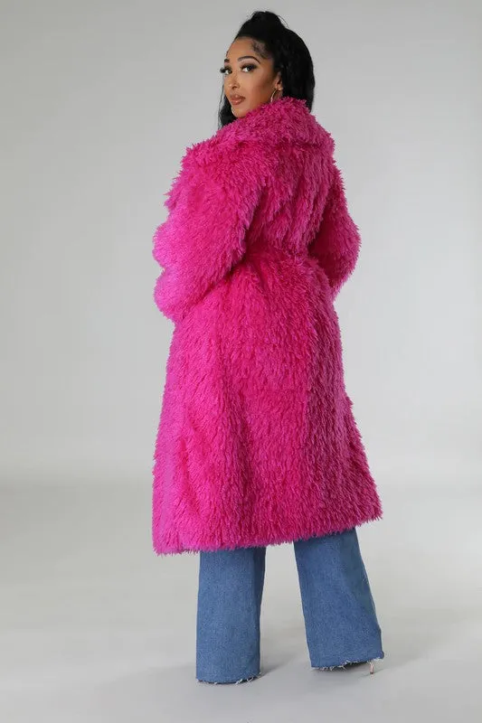 Athina Fuzzy Fur Winter Heavy Jacket