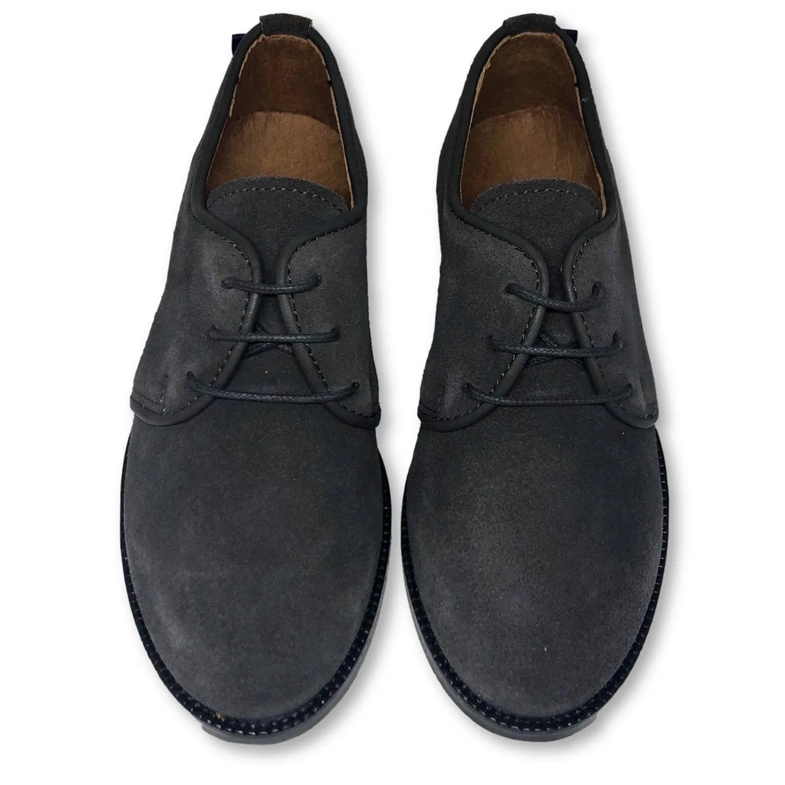 Atlanta Mocassin Gray Suede Oxford