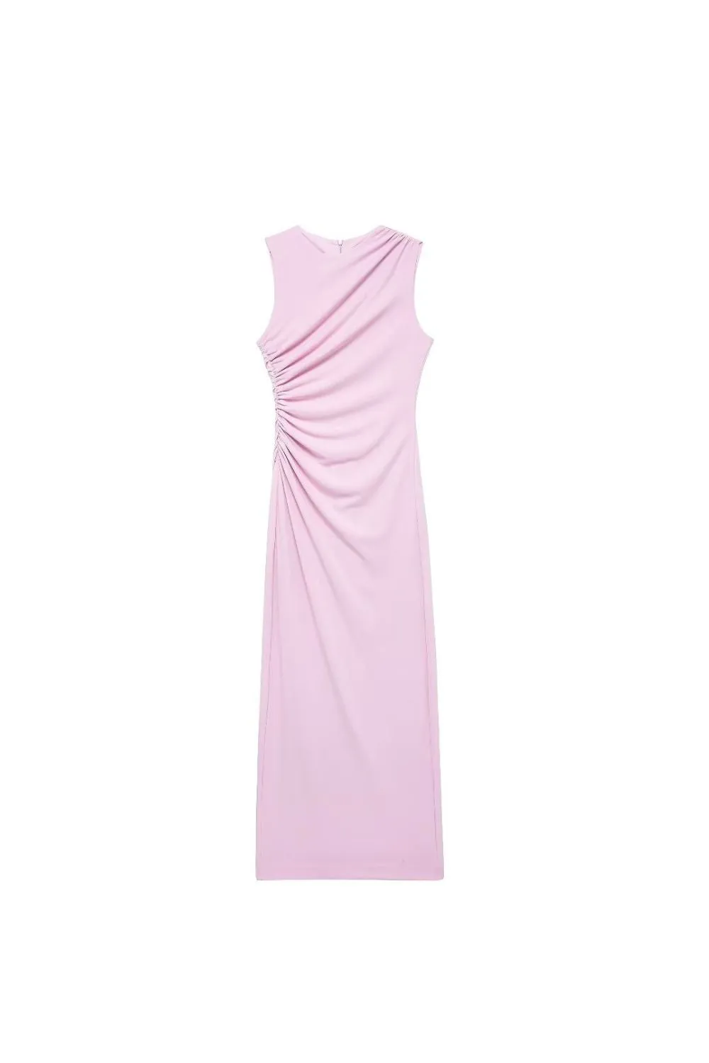 'Aurora'  Pleated Sheath Flute Dress (2 Colors)