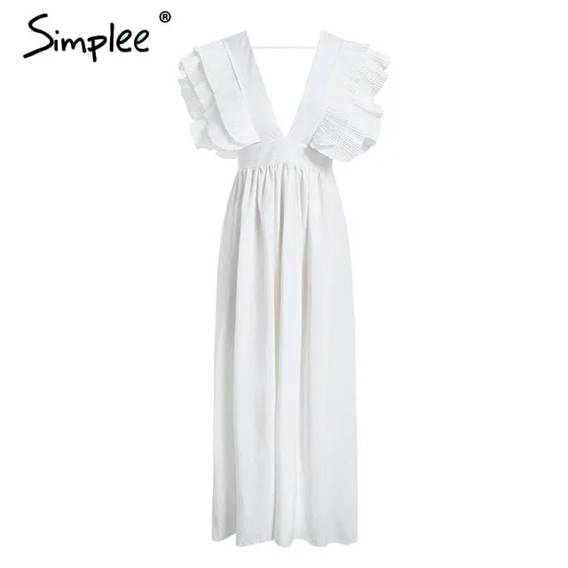 Ava's Allure Ruffle Sleeve Dress