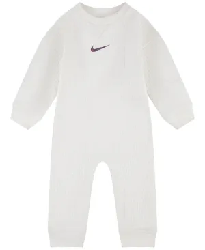 Baby Boys Long Sleeve Jumpsuit Set Ready Nike White