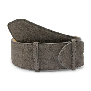 Bacall Wide Curved Suede Belt Strap