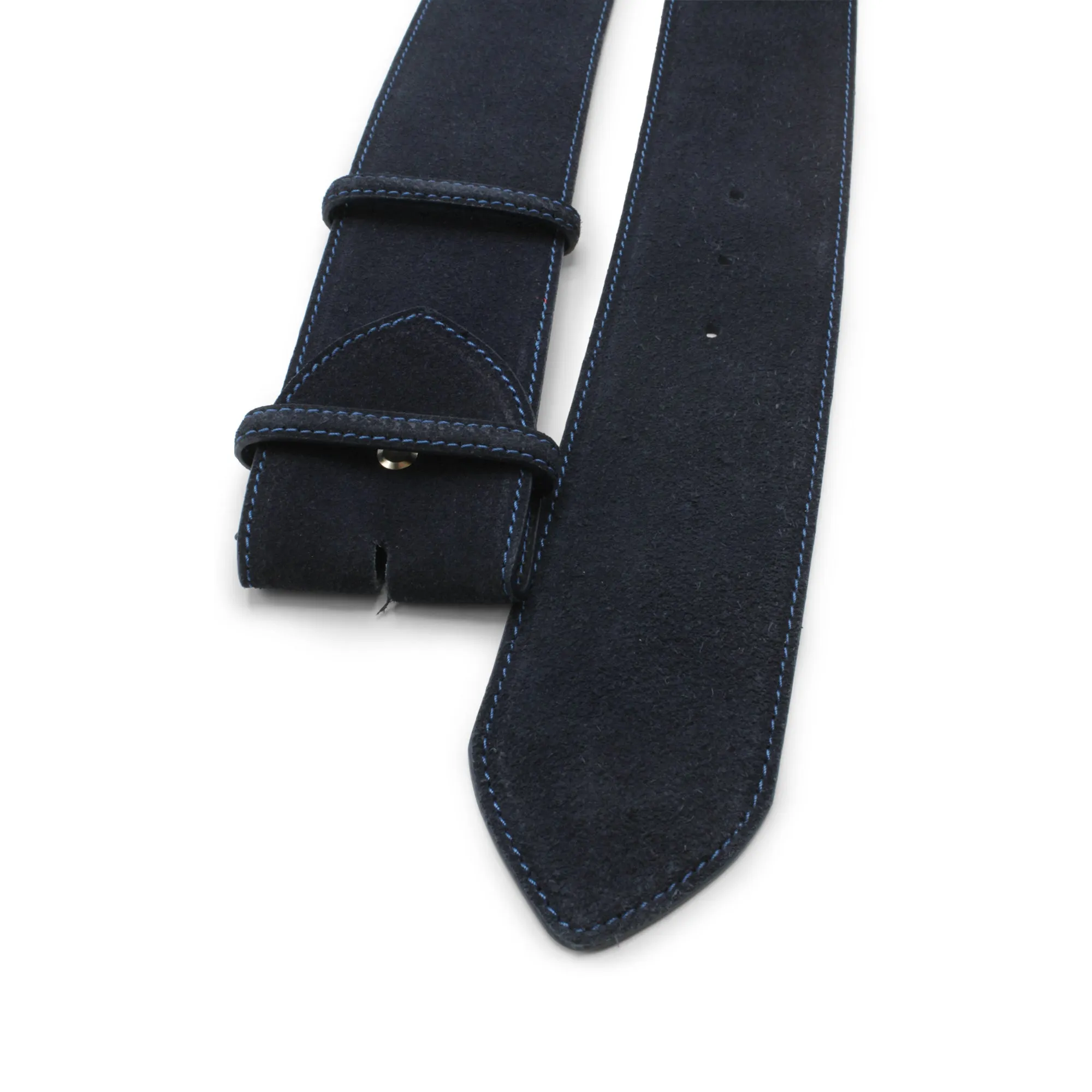 Bacall Wide Curved Suede Belt Strap