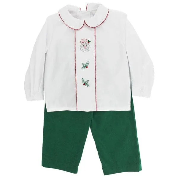 Bailey Boys Holly Jolly Santa  Boys Pant Set