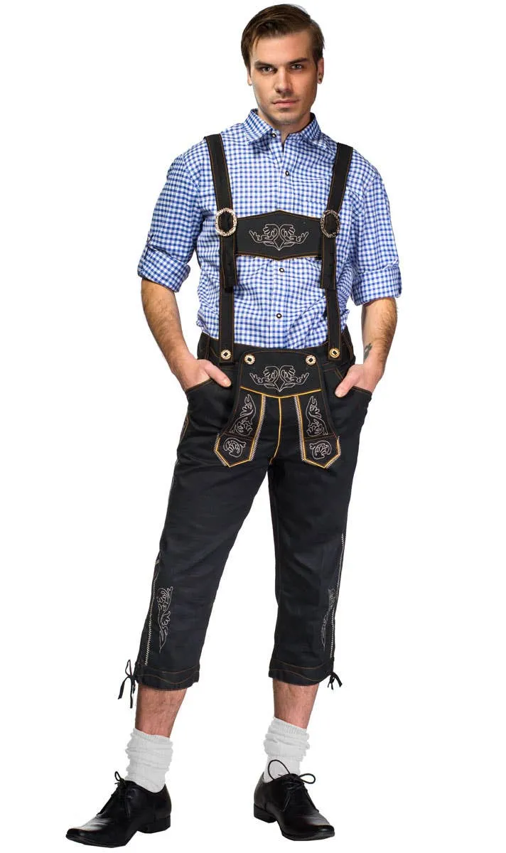 Bavarian Bjorn Mens Deluxe Lederhosen Oktoberfest Costume