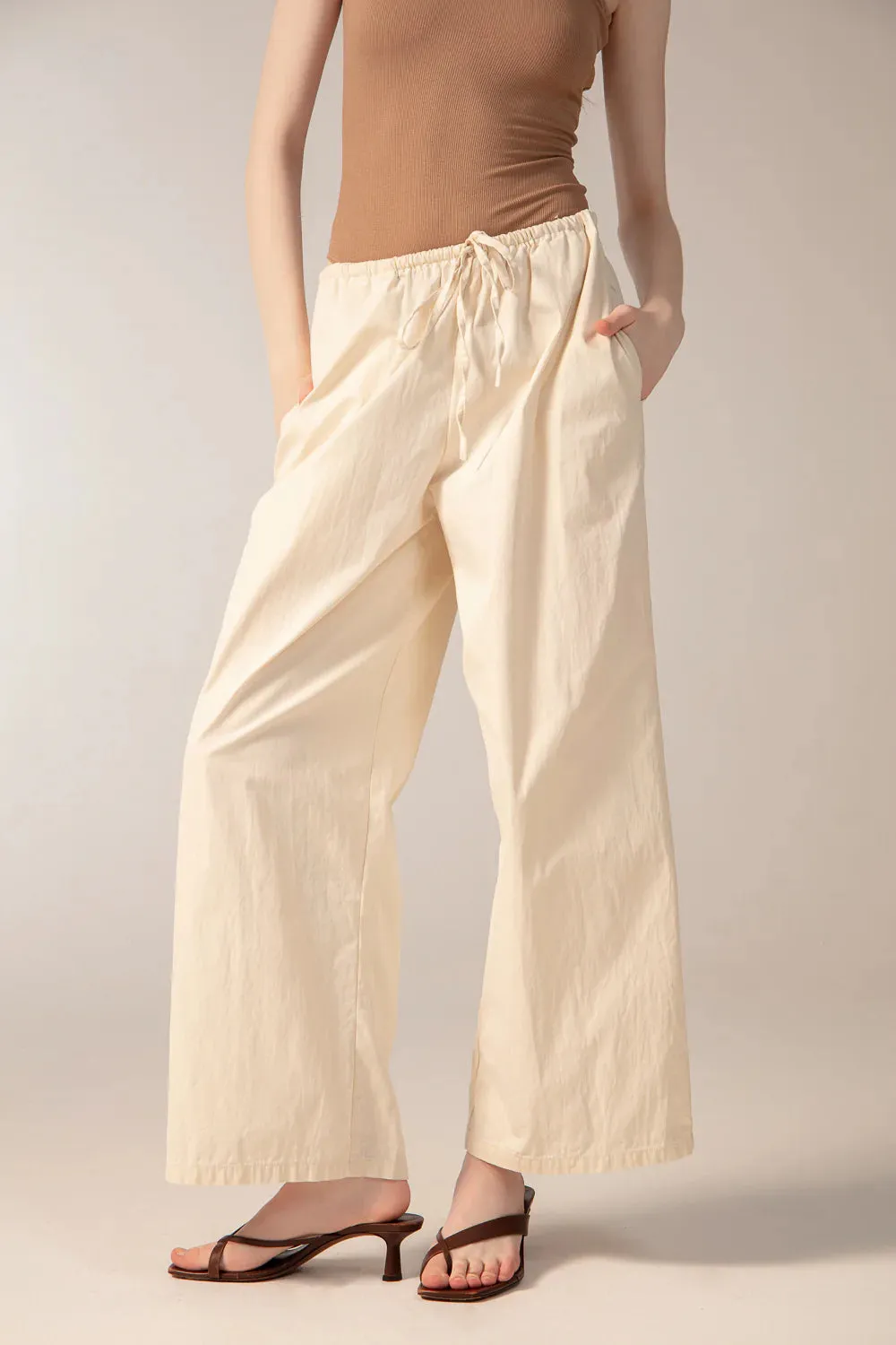 BELLA Body and ELORA Pants Set - Oatmeal and Beige