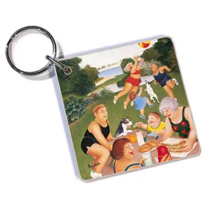 Beryl Cook - Picnic at Mount Edgcumbe Keyring