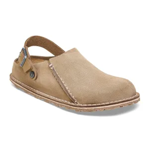 Birkenstock Lutry Slipper (Men) - Gray Taupe Suede