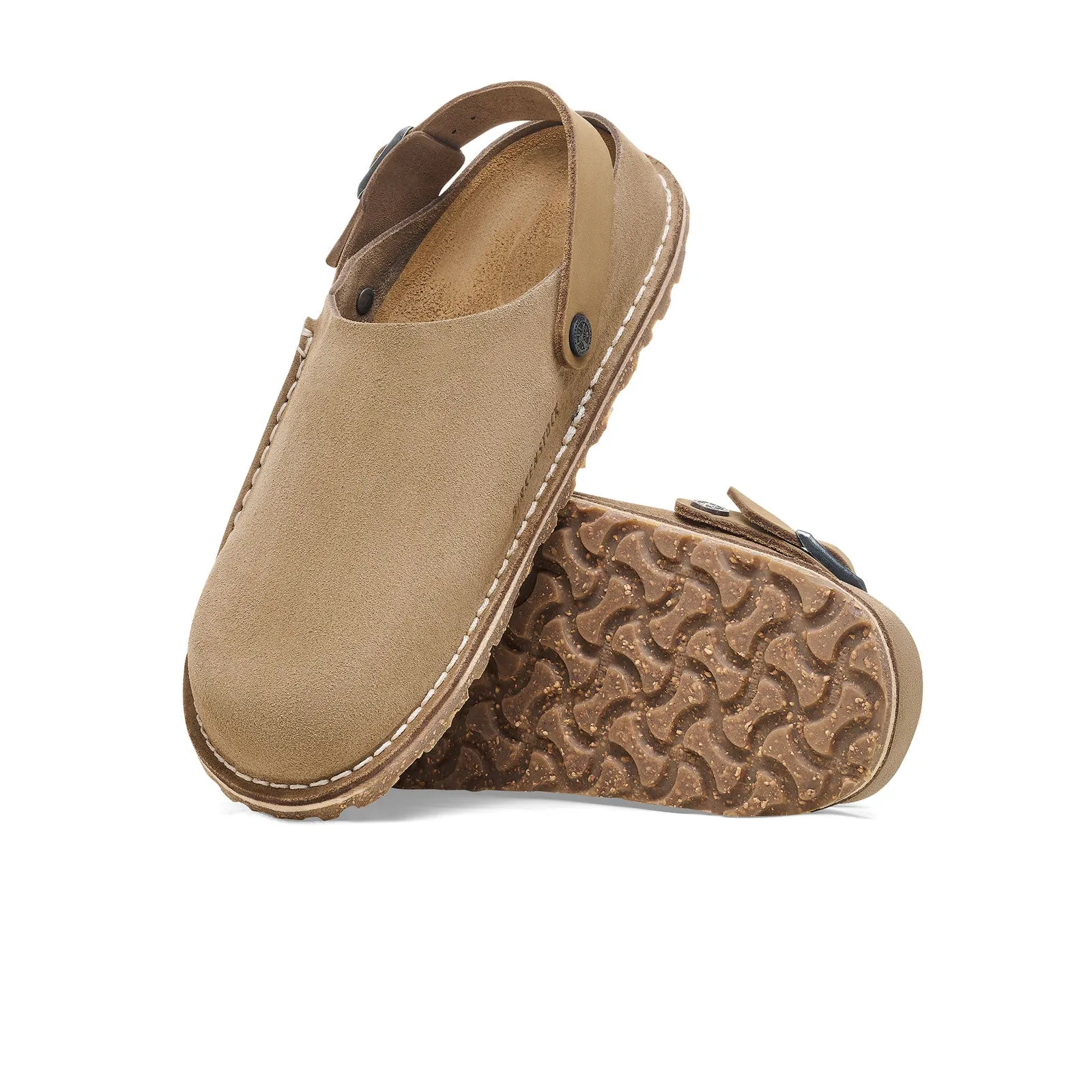 Birkenstock Lutry Slipper (Men) - Gray Taupe Suede