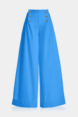 Blue Womens Plazzo Pants