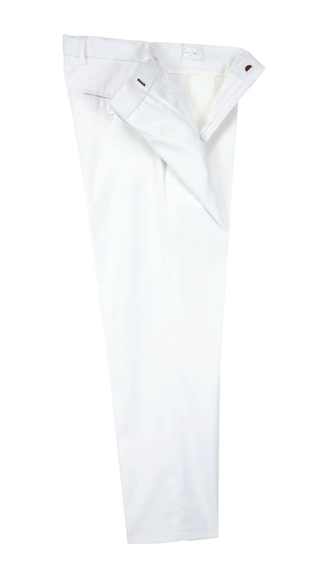 Boys' White-C Flat Front Dress Pants