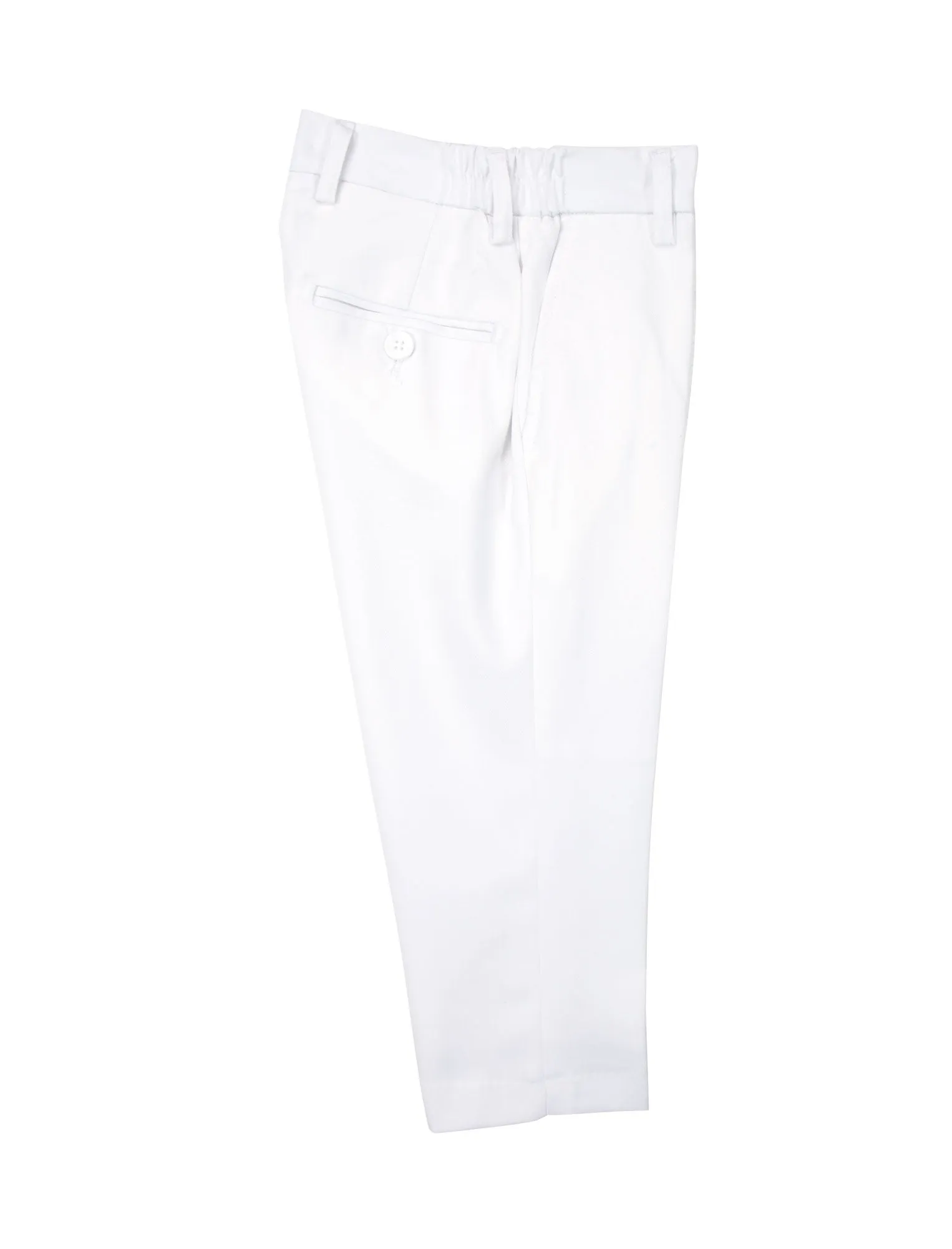 Boys' White-C Flat Front Dress Pants