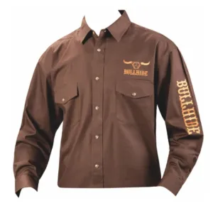 Bullhide Western Shirt ( Brown ) - Men's Western Shirt