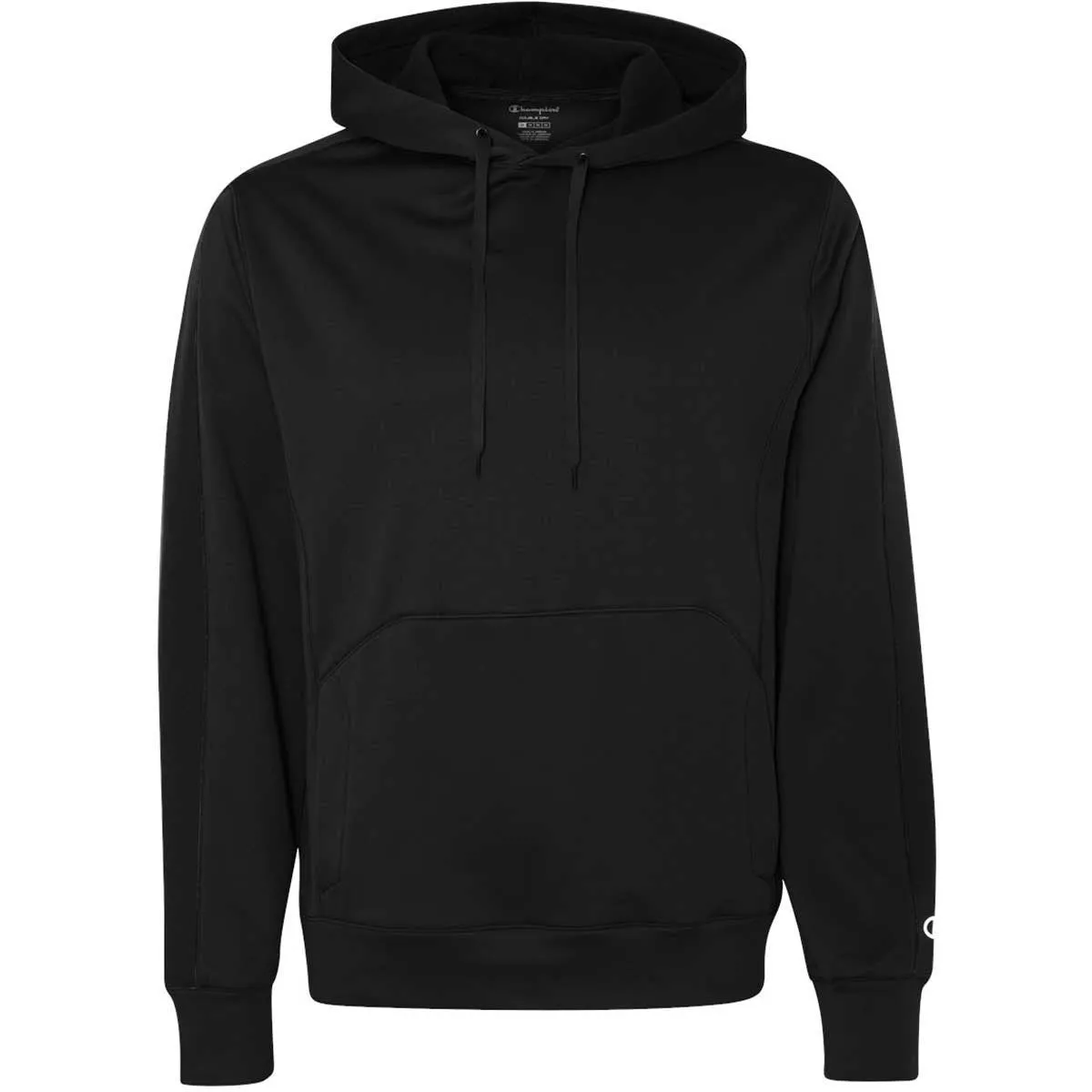 Champion Men's Black/Black Performance 5.4-Ounce Colorblock Pullover Hood