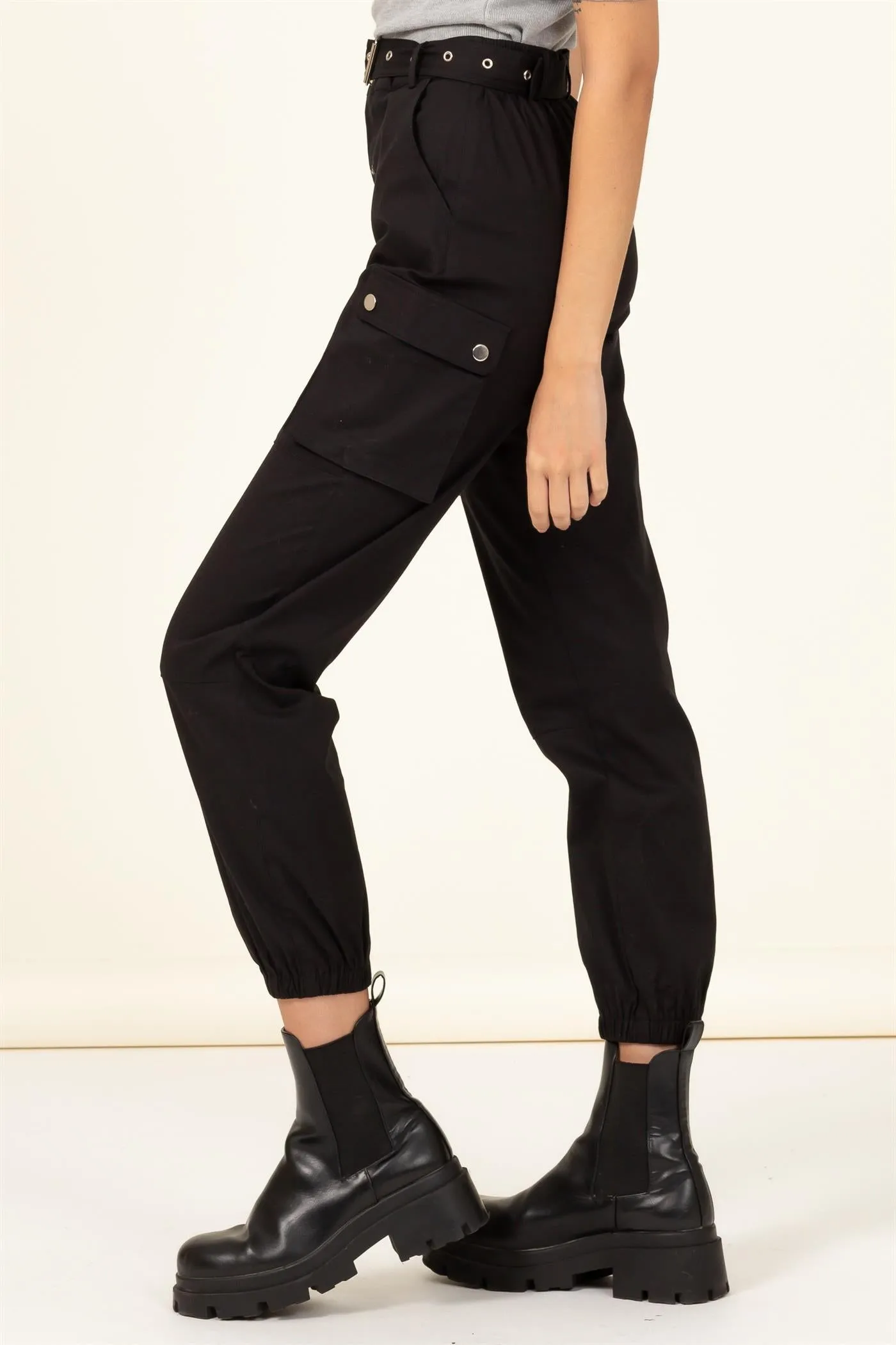 Chic Disposition Belted Cargo Pants