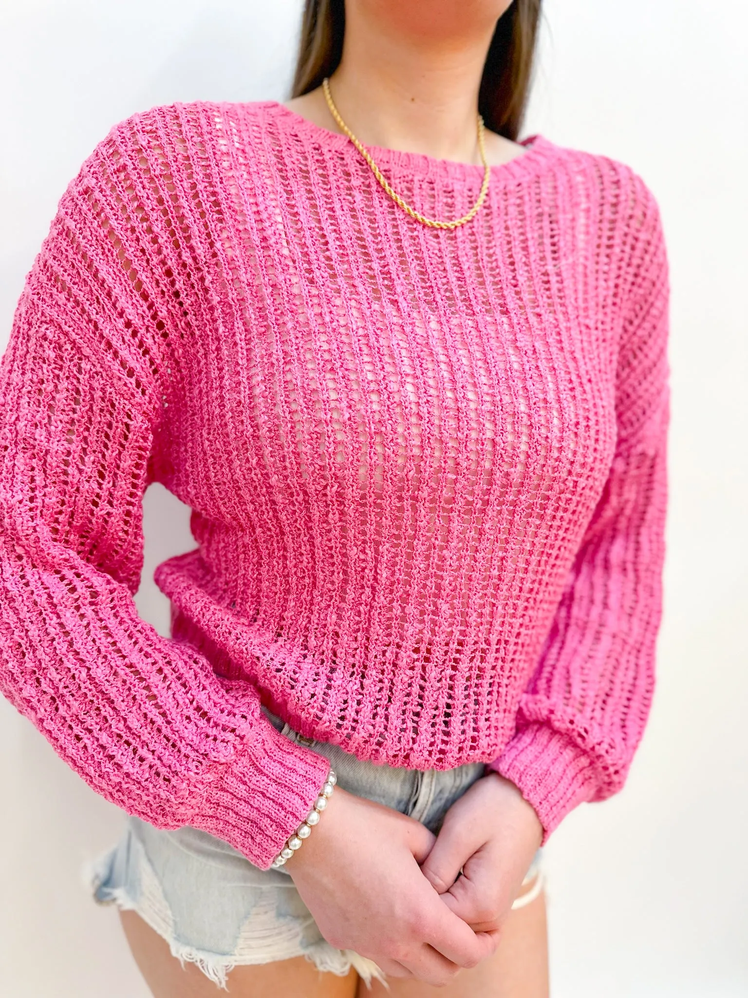 Christie Crochet Pullover