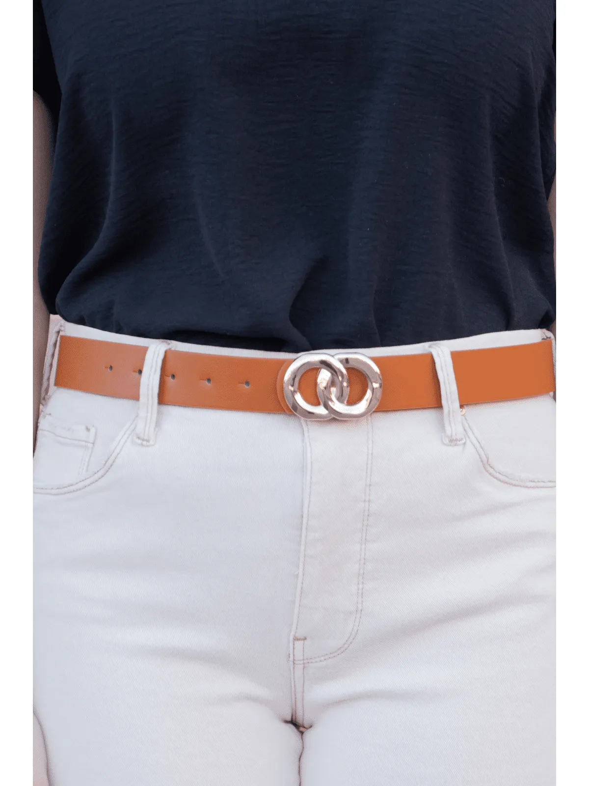 Circle Link Buckle Belt