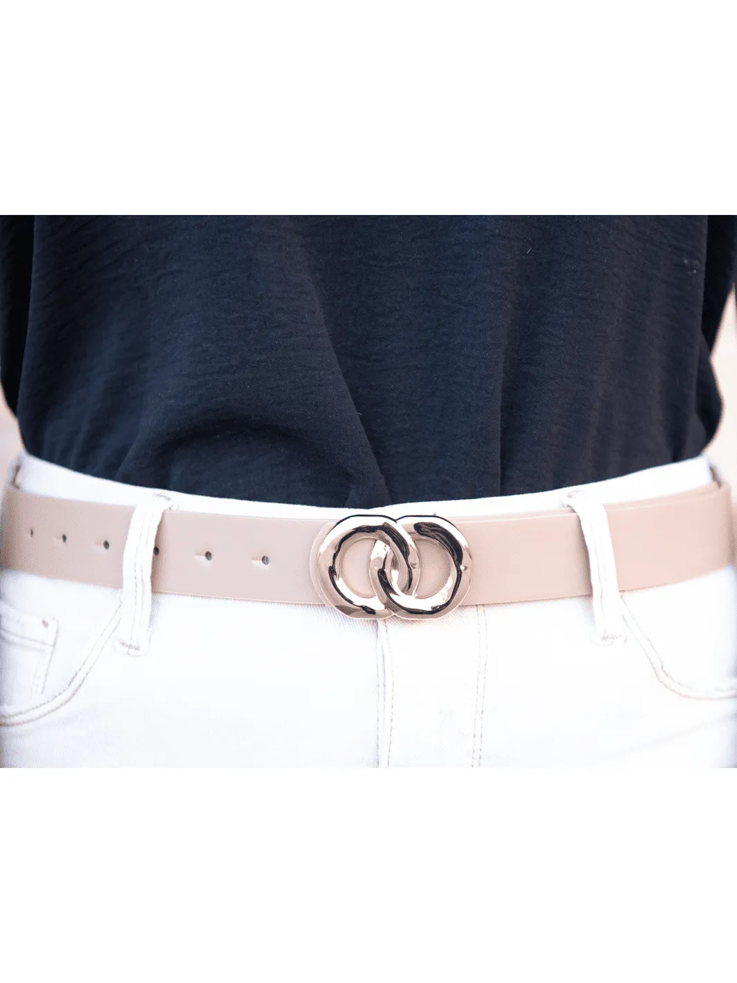 Circle Link Buckle Belt