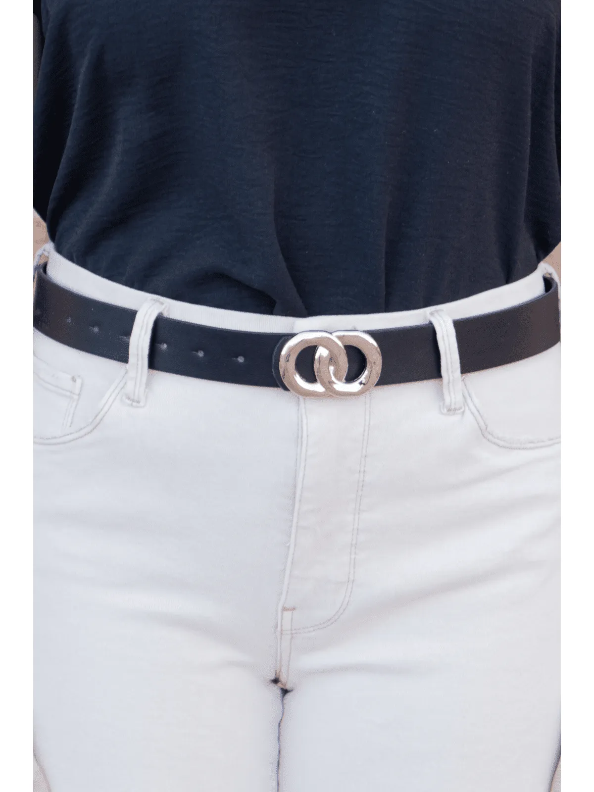 Circle Link Buckle Belt