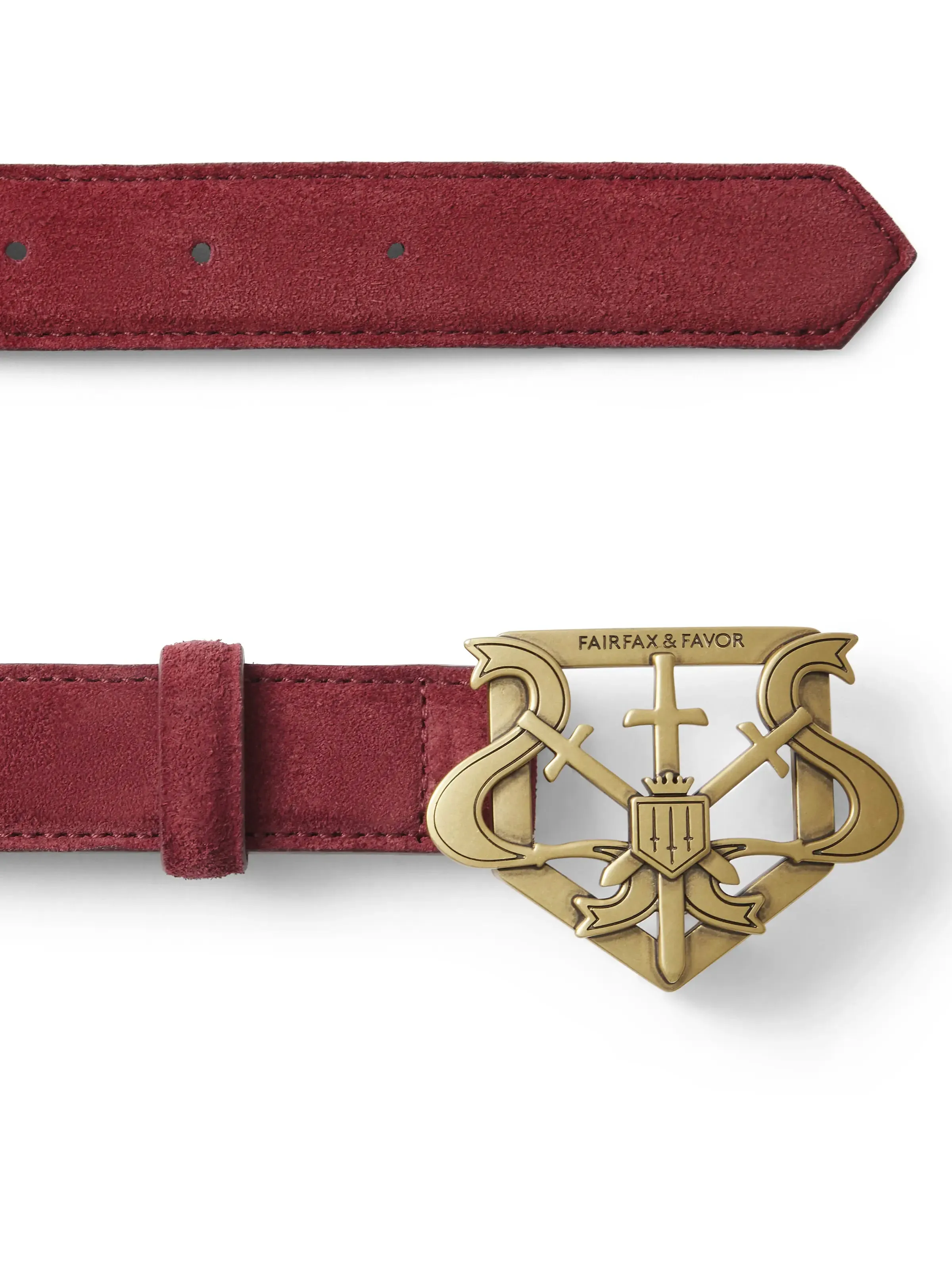 Clarence Belt - Ruby Suede