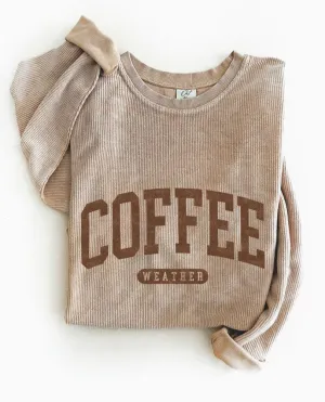 Coffee Weather Thermal Vintage Pullover