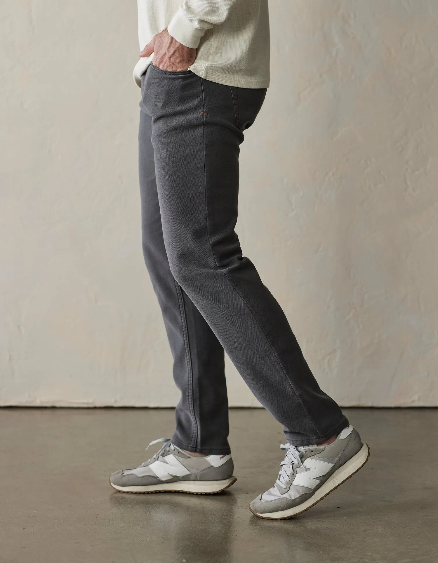 Comfort Terry Pant in Steel