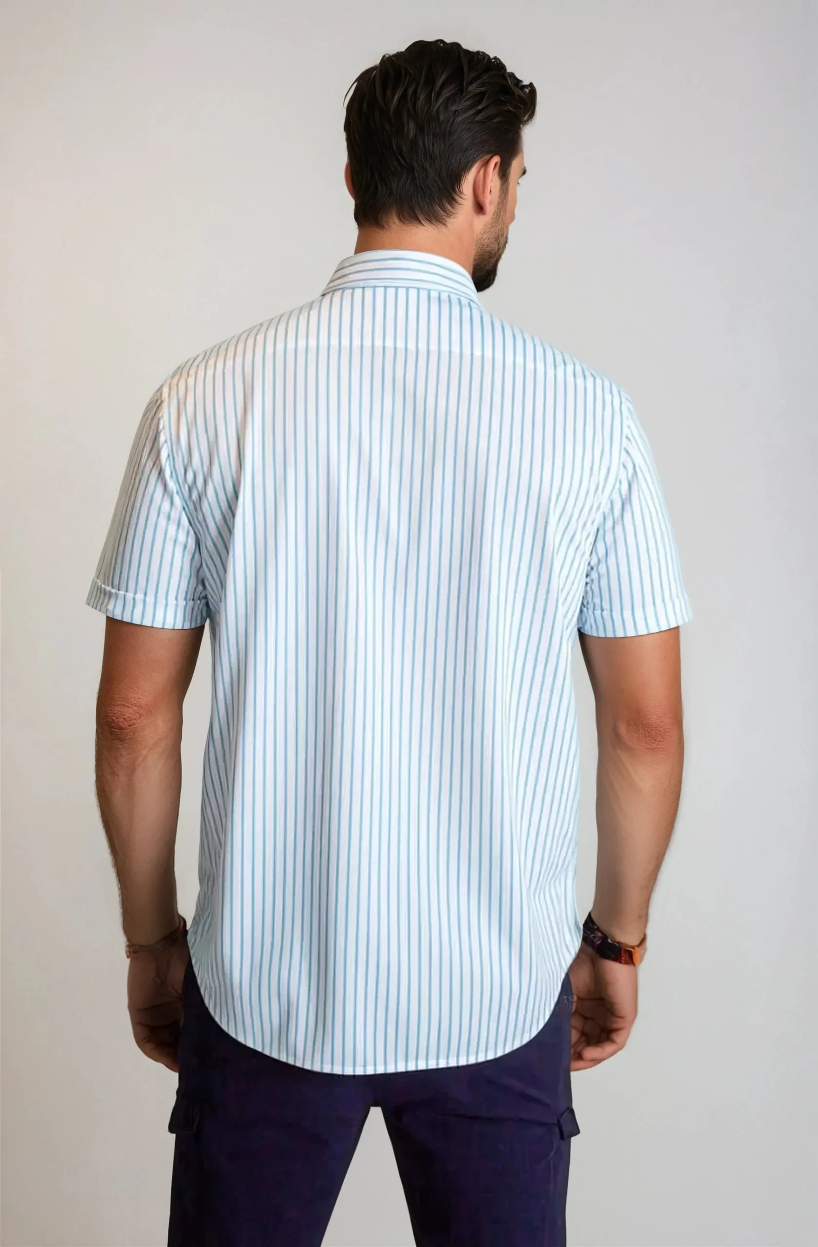 Corsica Stripe Short Sleeve Tech Shirt