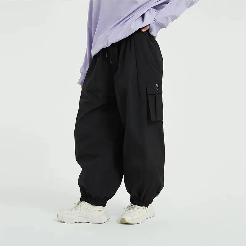 Couple Baggy Ski Snow Pants Oversized Outdoor Sports Trousers