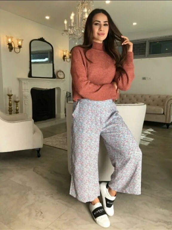 Daisy Wide Leg Floral Pants