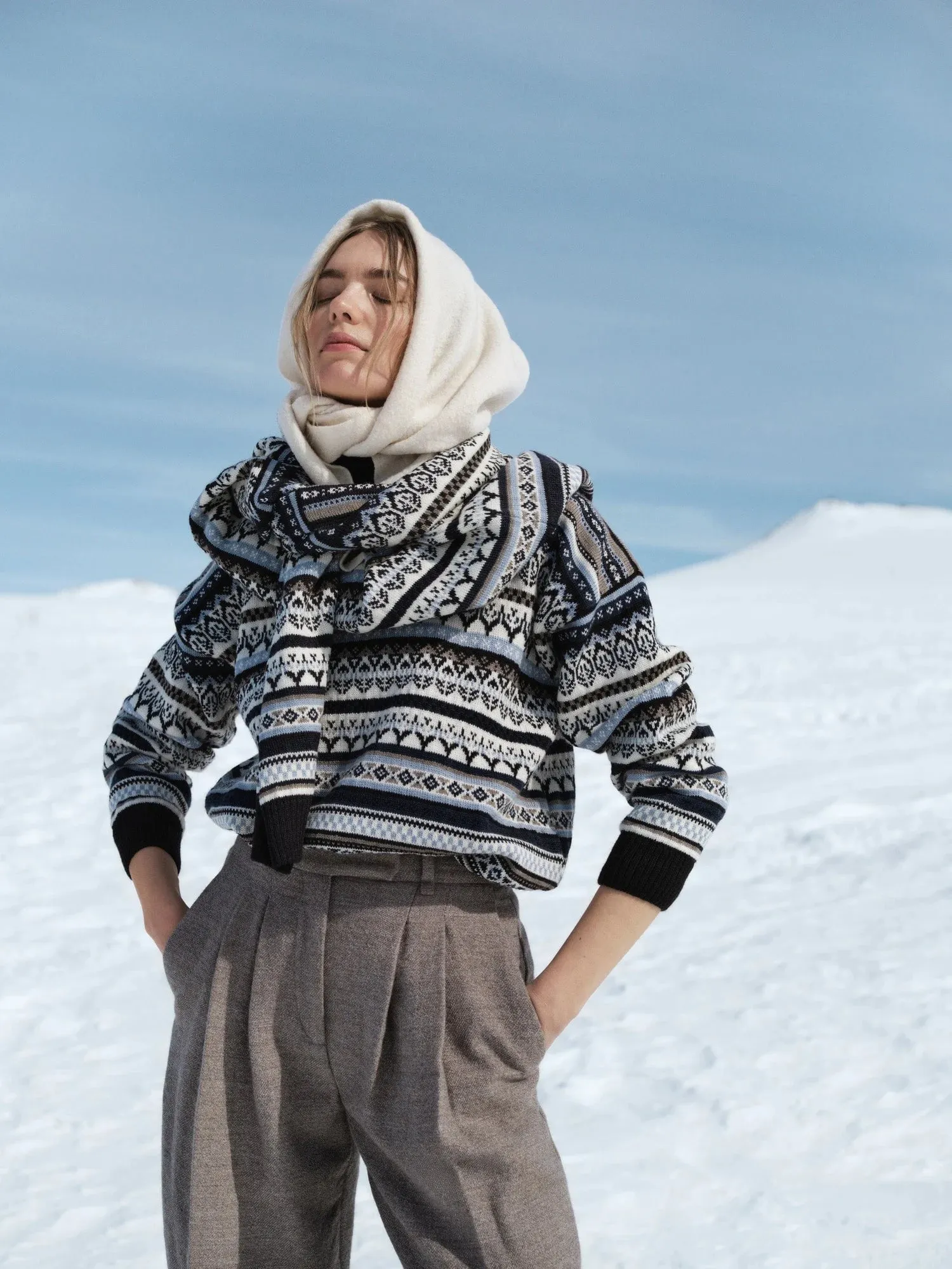 Dale of Norway | Utsira Sweater | Women's | Coffee/Off White/Dark Grey