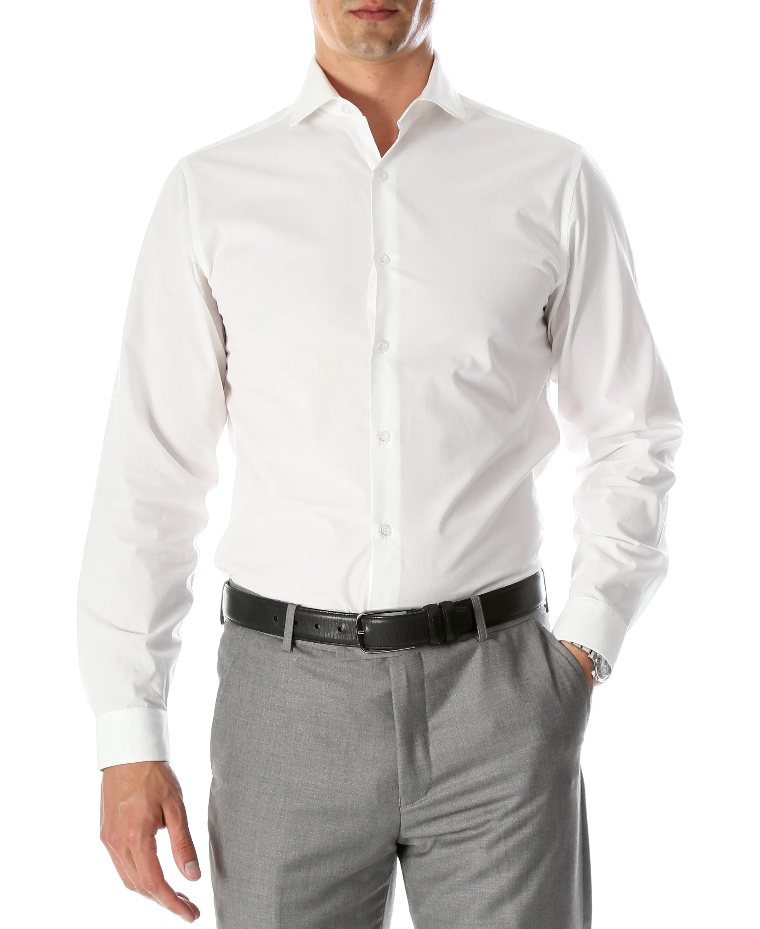 Daniel & Ellissa Slim Fit White Dress Shirt