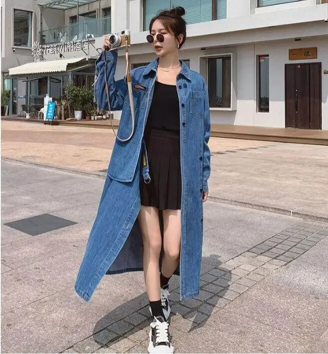 Denim Shirt Dress Long Sleeve Dress denim button up dress