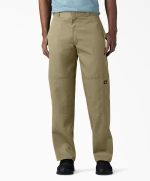 Dickies Men's Loose Fit Double Knee Work Pants - Khaki