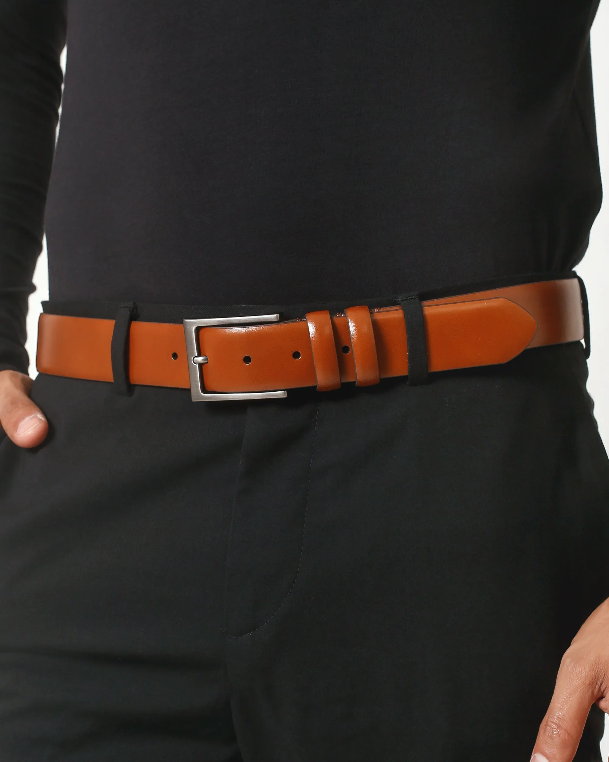 Douglas Leather Dress Belt