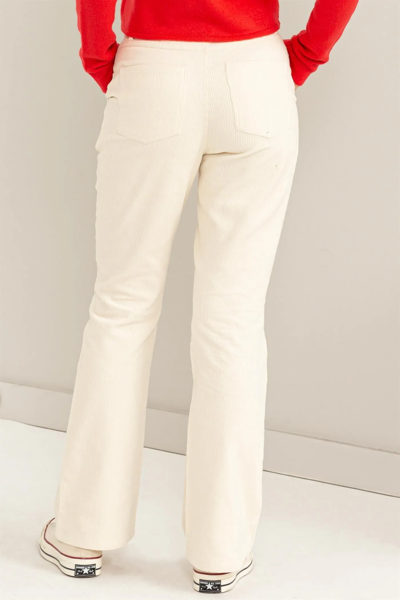 DZ23G482-Corduroy Flare Pants