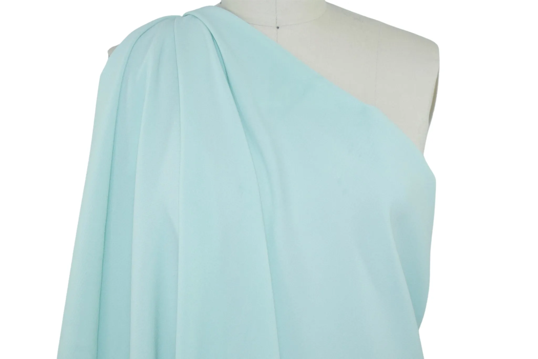 Easy Care Stretch Pongee Crepe - Soft Mint