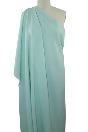 Easy Care Stretch Pongee Crepe - Soft Mint