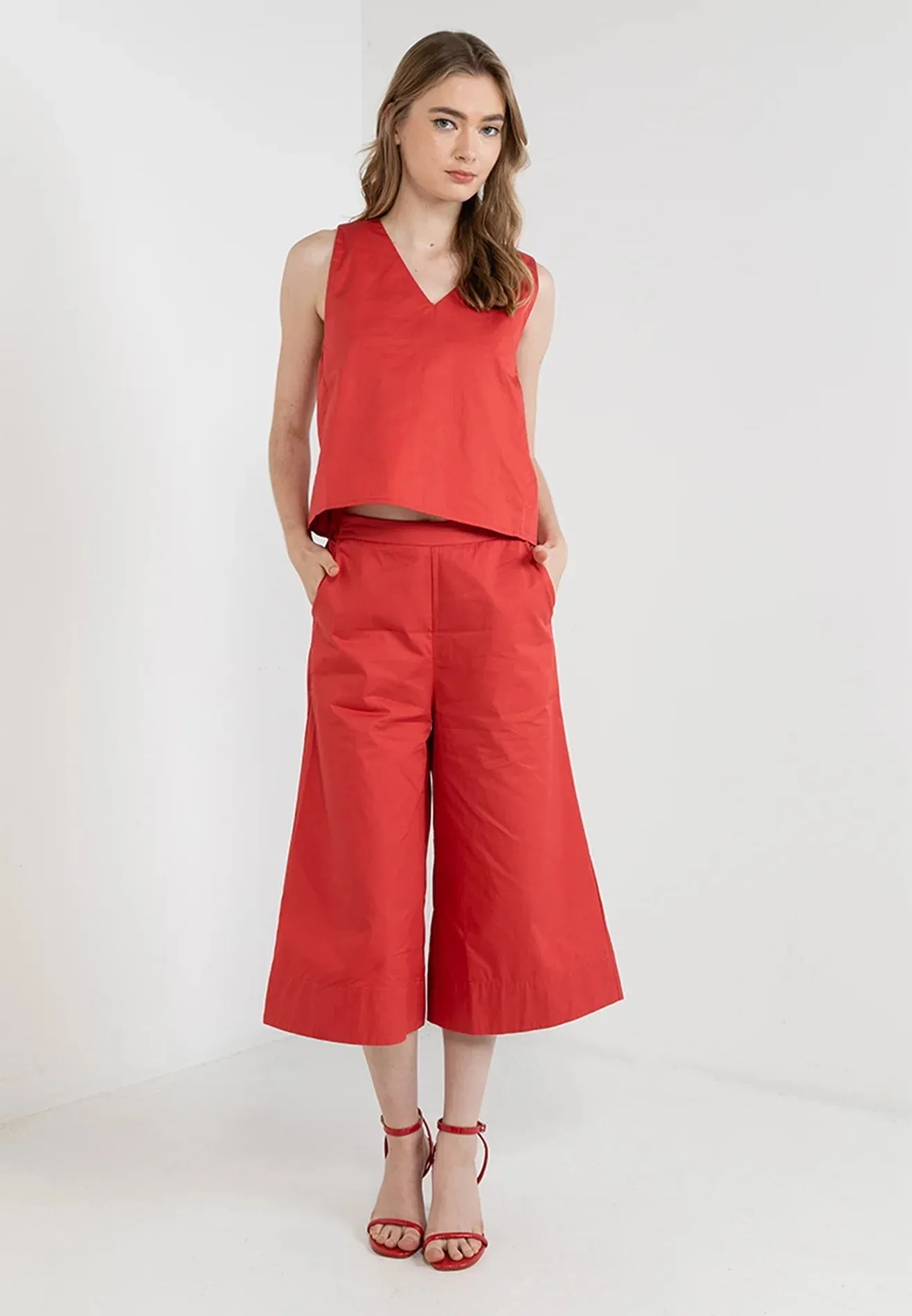 ELLE Apparel High Waisted Stretchable Culottes