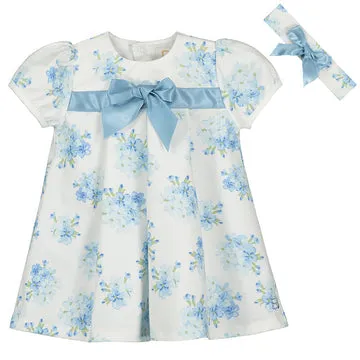 Emile et Rose - Baby Girl Wednesday Dress - Blue Flowers