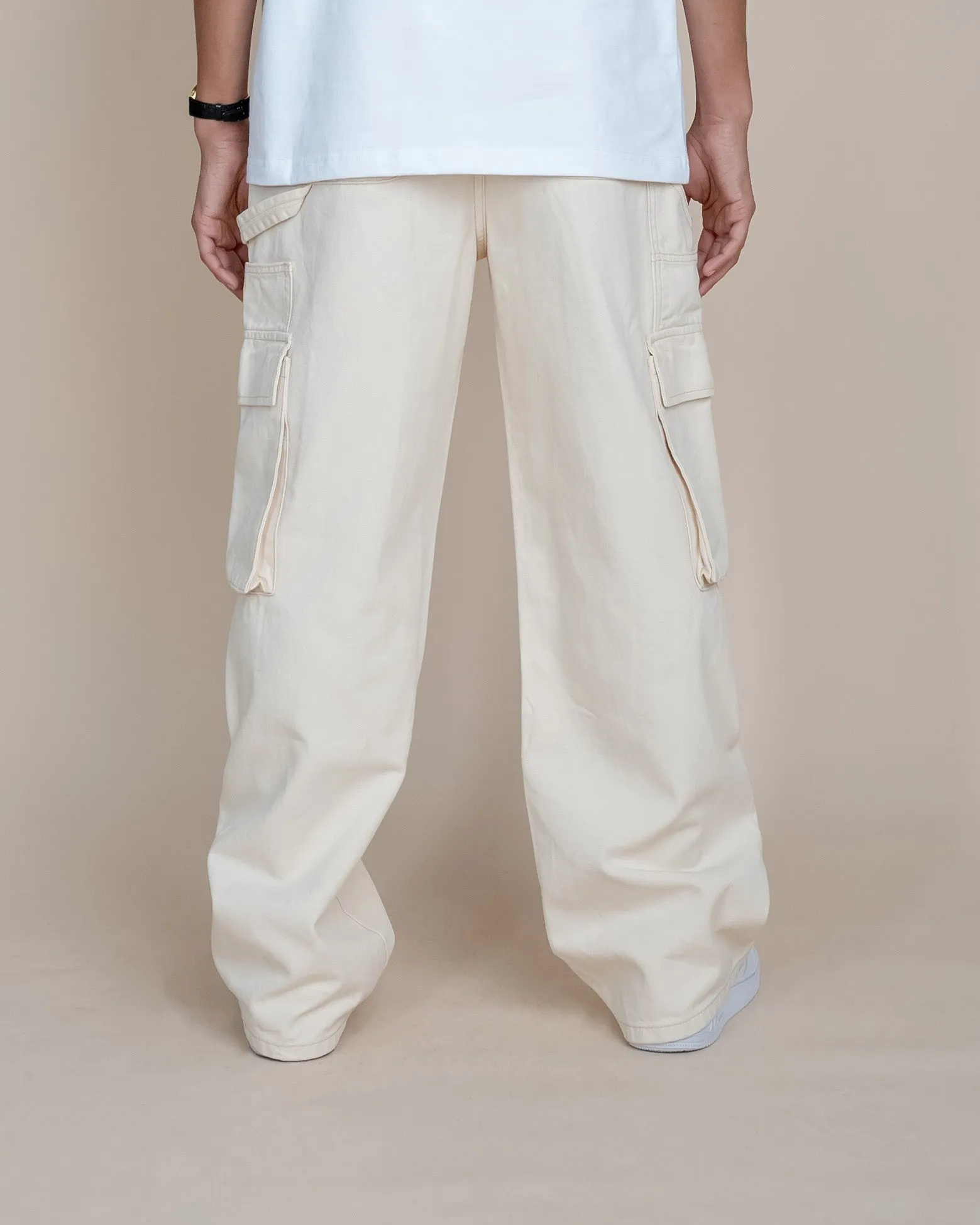 EPTM BLUEPRINT CARPENTER PANTS - CREAM