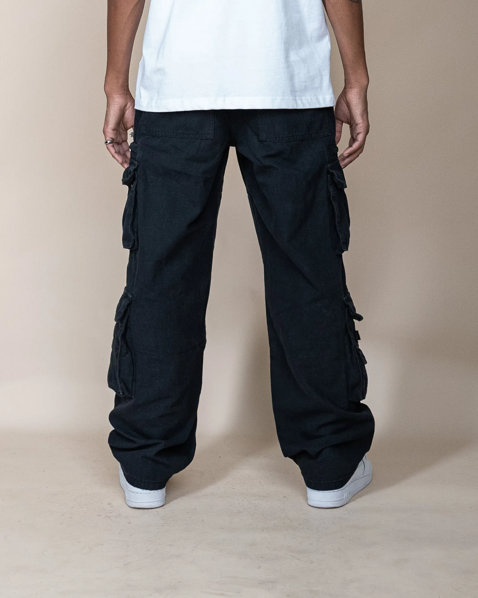 EPTM CANVAS CARGO PANTS - BLACK