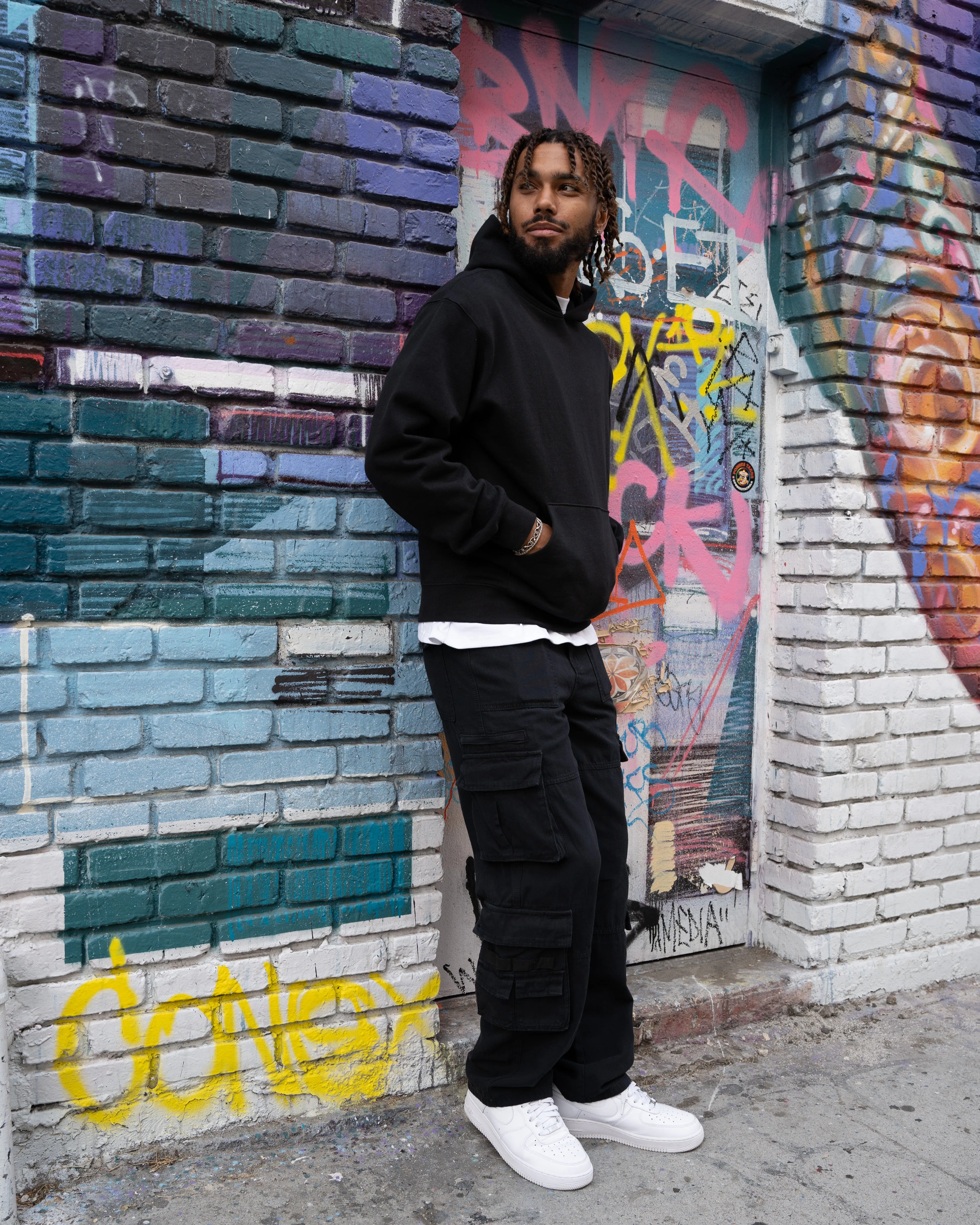 EPTM CANVAS CARGO PANTS - BLACK