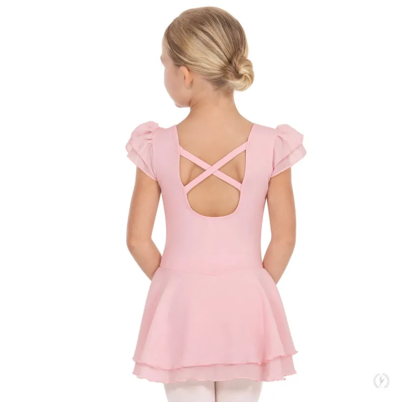 Eurotard Girls Ruffle Sleeve Dance Dress