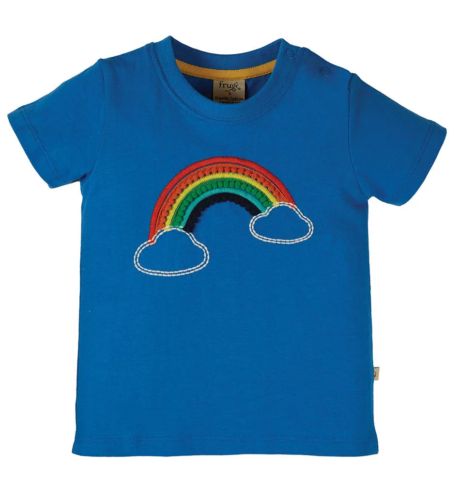 Frugi Avery Applique Rainbow Top