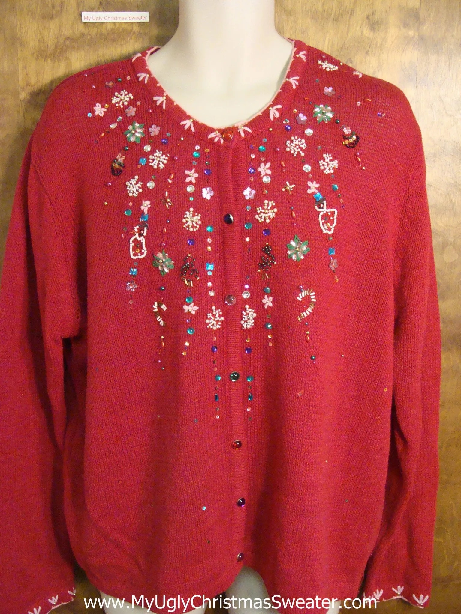 Fun Bling Snow Ugly Christmas Sweater