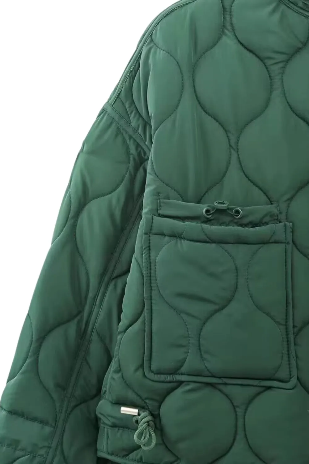 'Gabriella' Quilted Hooded Down Jacket（3 color)